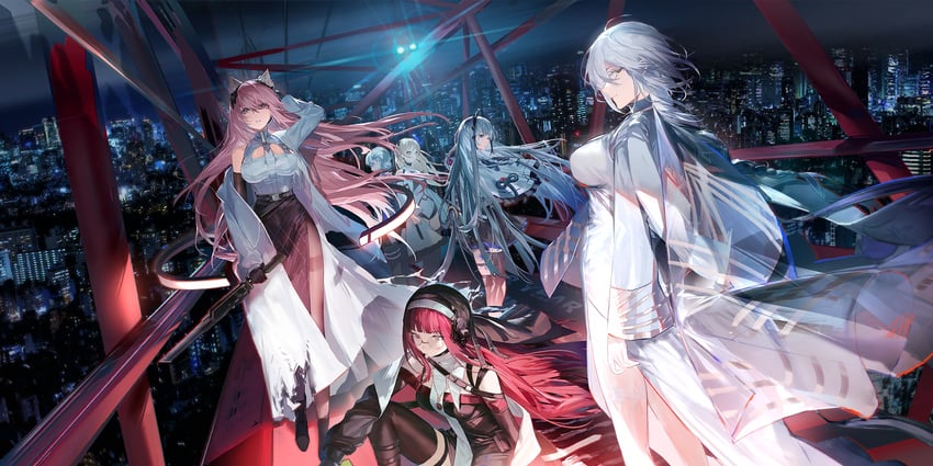 persicaria, k5, hubble, rmb-93, eos, and 5 more (girls' frontline and 1 more) drawn by laowei_shi_tu