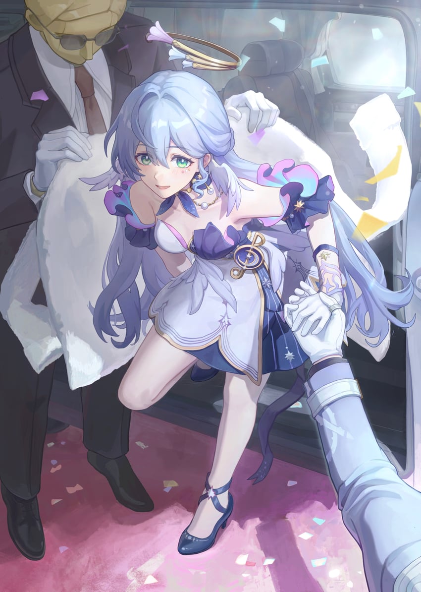 robin and sunday (honkai and 1 more) drawn by wo_de_huihua_bu