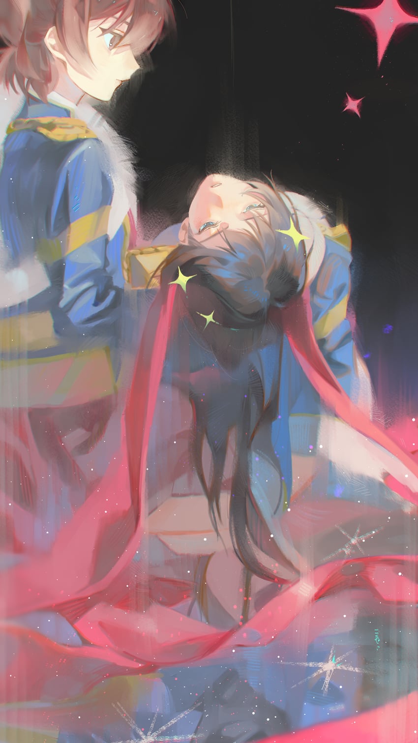 aijou karen and kagura hikari (shoujo kageki revue starlight) drawn by ellie_niunai_zhuyi_zhe