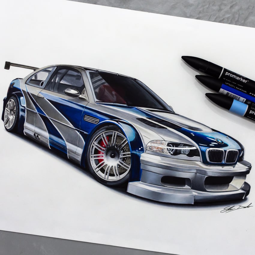 need for speed and 1 more drawn by iker_darko
