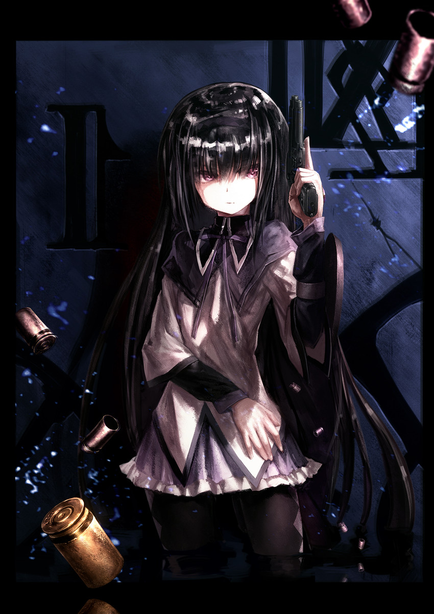akemi homura (mahou shoujo madoka magica) drawn by oyu_udon