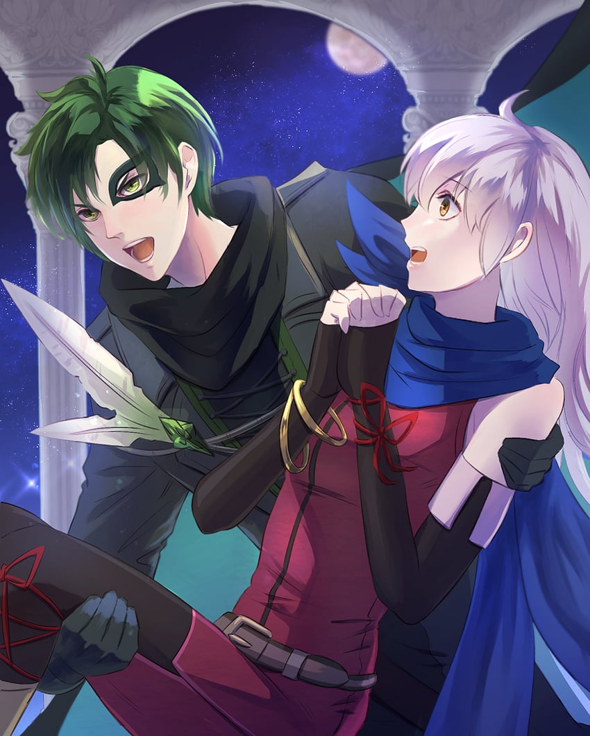micaiah and sothe (fire emblem and 2 more) drawn by riou_(pooh920)