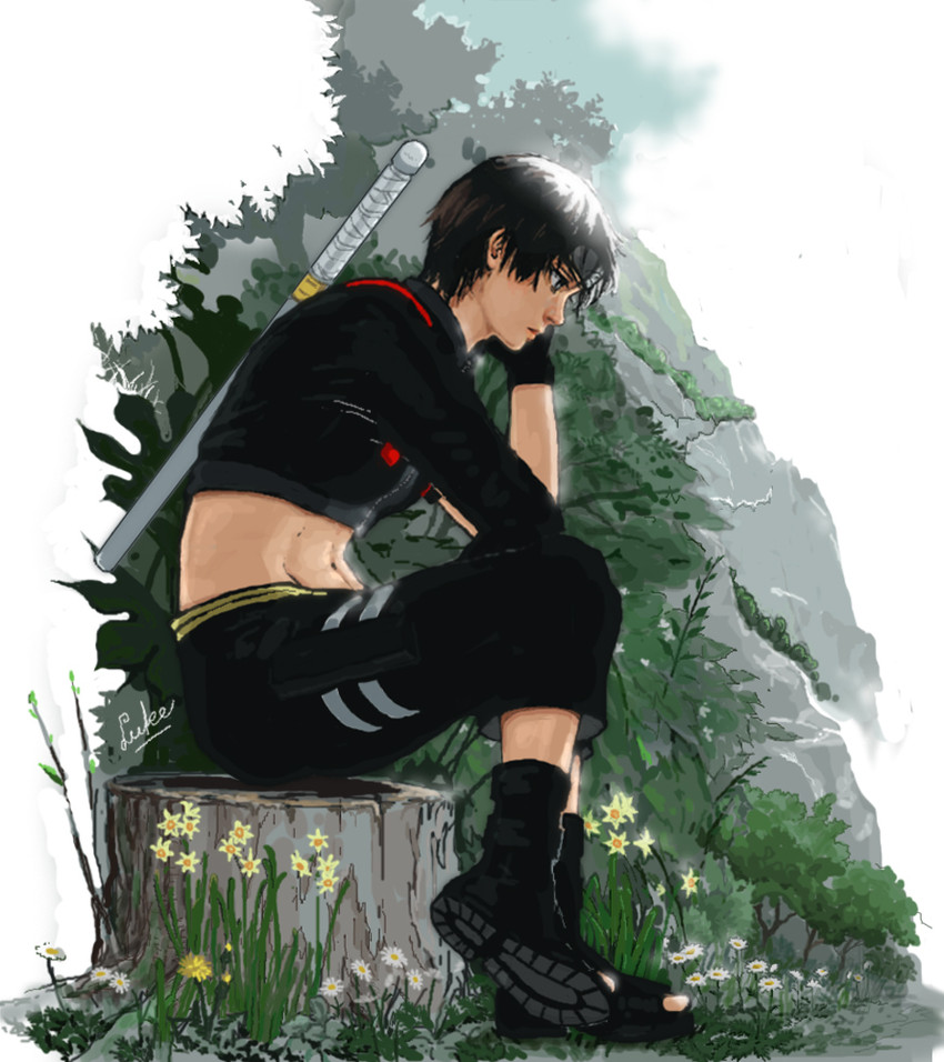 sai (naruto and 1 more) drawn by luke_uehara