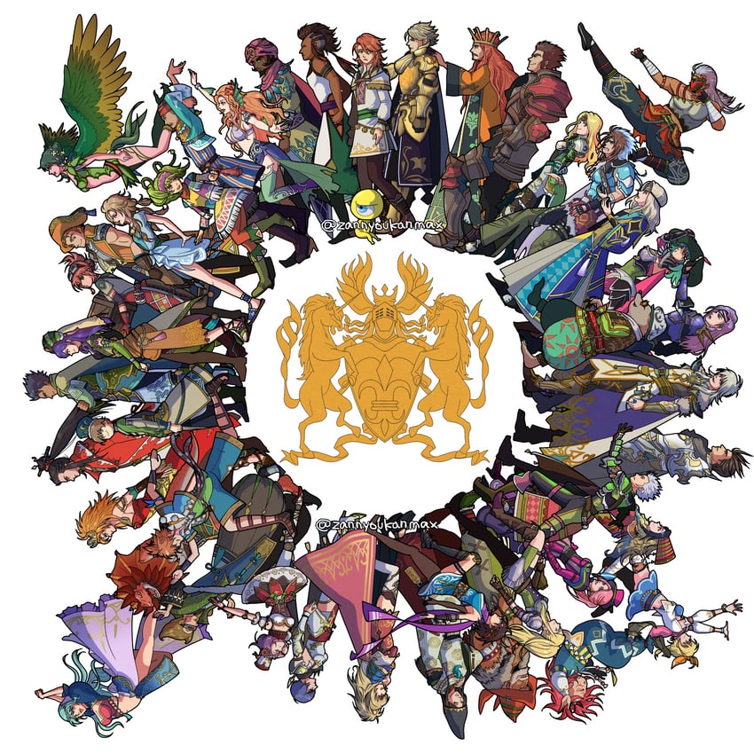 protagonist, thetis, teacher, cat, azami, and 19 more (saga and 1 more) drawn by pepe_dqx