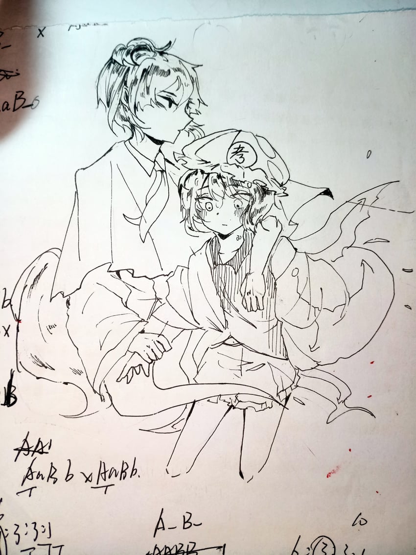 shitodo kuroji and adagumo no saragimaru (len'en) drawn by xuan9119