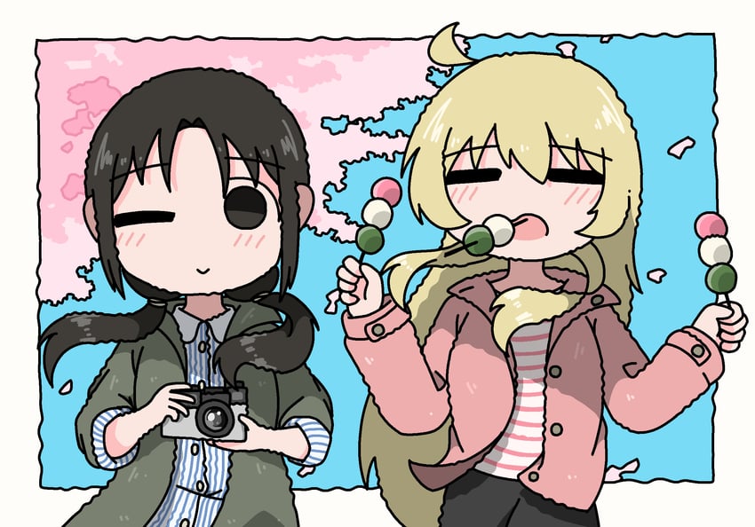 chito and yuuri (shoujo shuumatsu ryokou) drawn by emesan_desu
