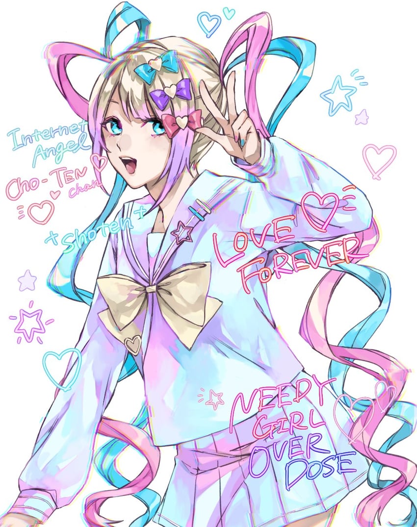 chouzetsusaikawa tenshi-chan (needy girl overdose) drawn by mochiri_117