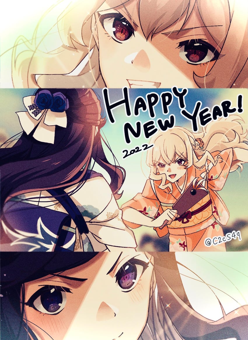 saijou claudine and tendou maya (shoujo kageki revue starlight) drawn by nijiko_(c2cs4q)