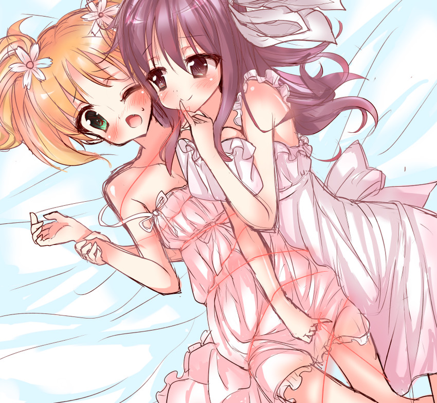 takayama haruka and sonoda yuu (sakura trick) drawn by kotonoha_suzu