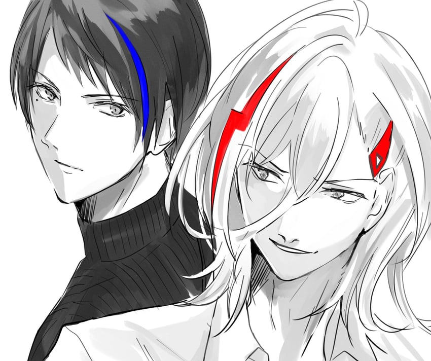 seto mitsuki and houou karin (denonbu) drawn by kuzuya_ramurin