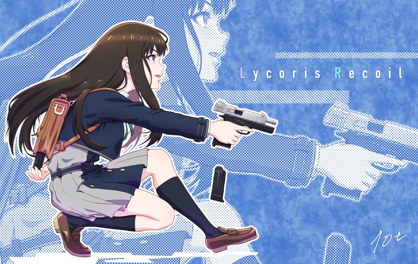 inoue takina (lycoris recoil) drawn by 10ttruck