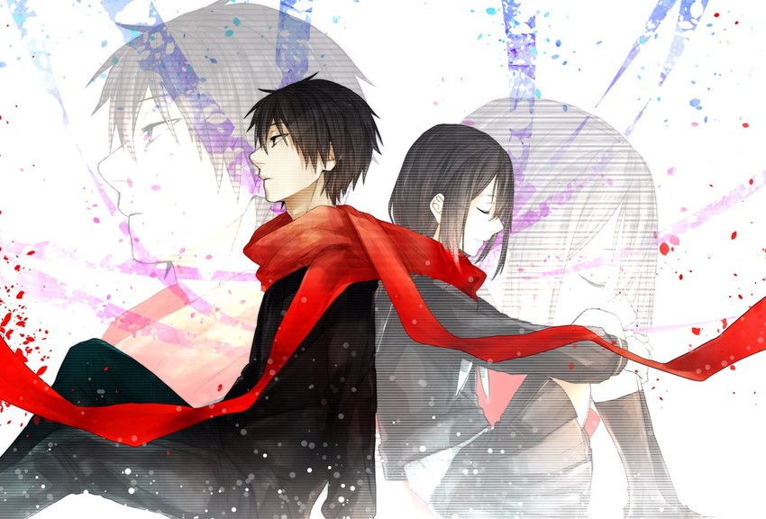tateyama ayano and kisaragi shintarou (kagerou project) drawn by rubill