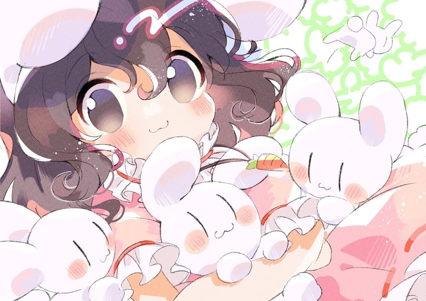 inaba tewi and inaba mob (touhou) drawn by mikako_chan3