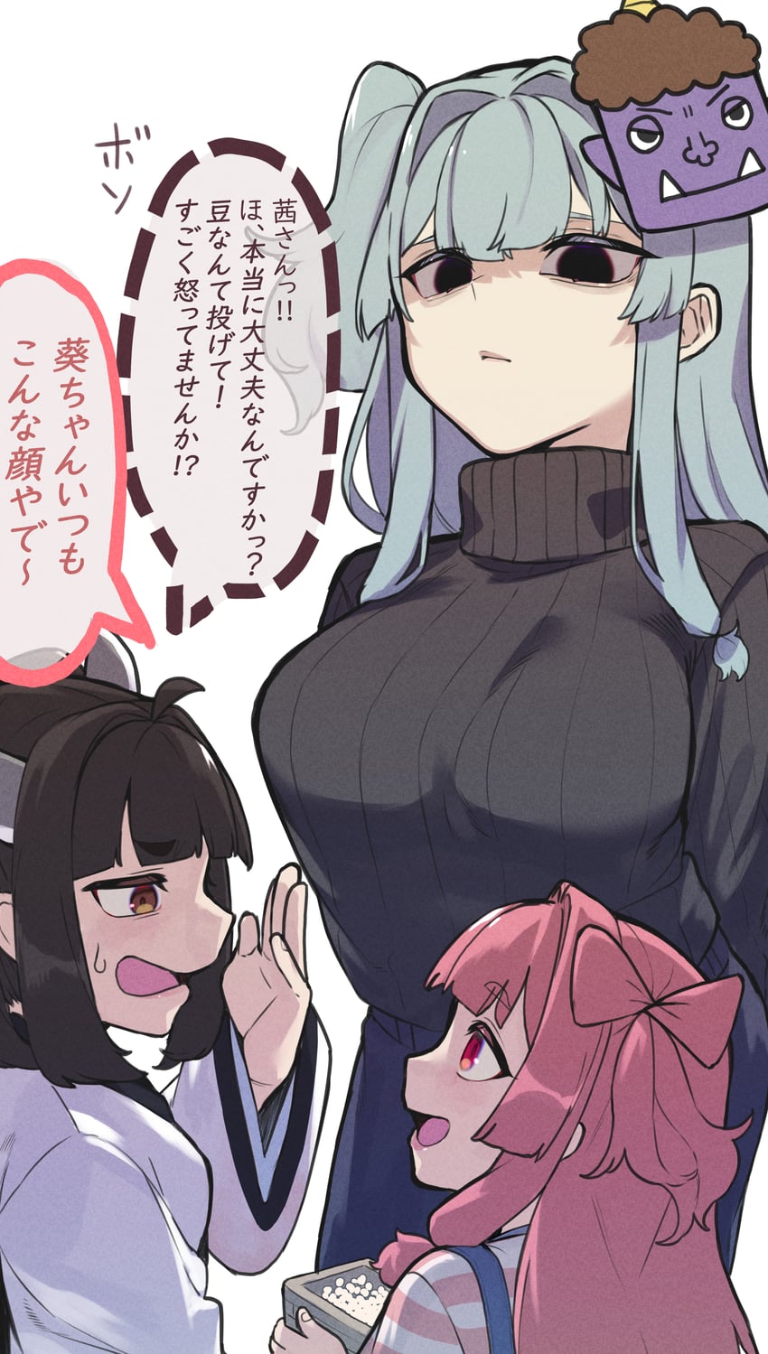 touhoku kiritan, kotonoha akane, and kotonoha aoi (voiceroid) drawn by toriniku29