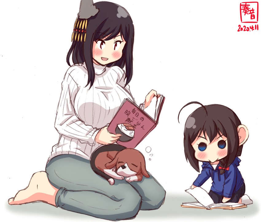 shigure and yamashiro (kantai collection) drawn by kanon_(kurogane_knights)