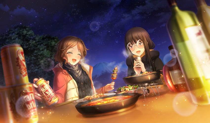 toba minami and kakehashi momoko (yurucamp and 2 more)