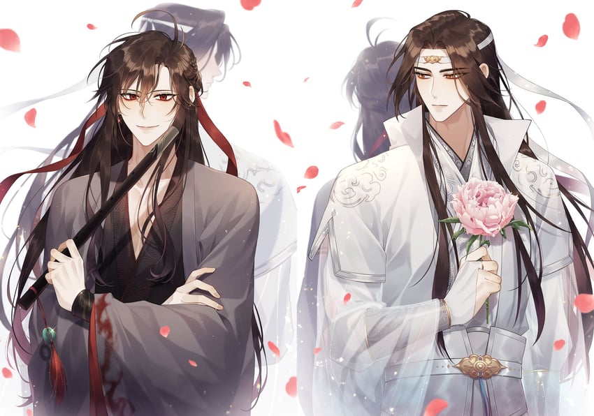 wei wuxian and lan wangji (modao zushi) drawn by asis_5475