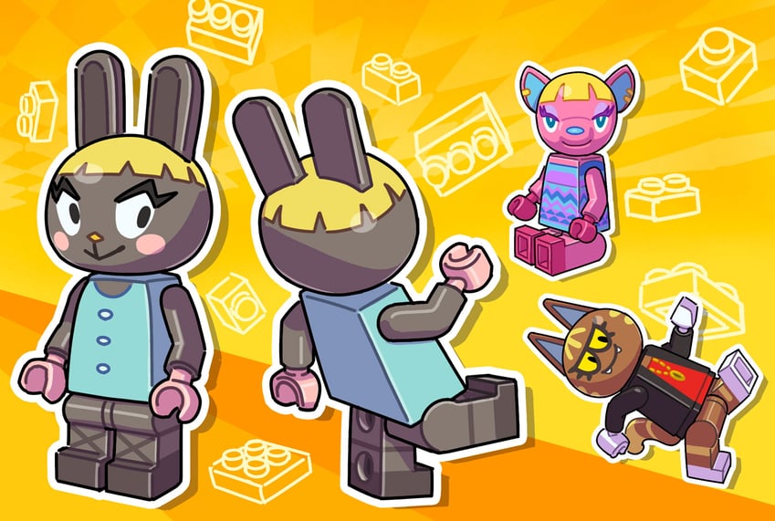 fuchsia, katt, and bonbon (animal crossing) drawn by kopa_nishikida