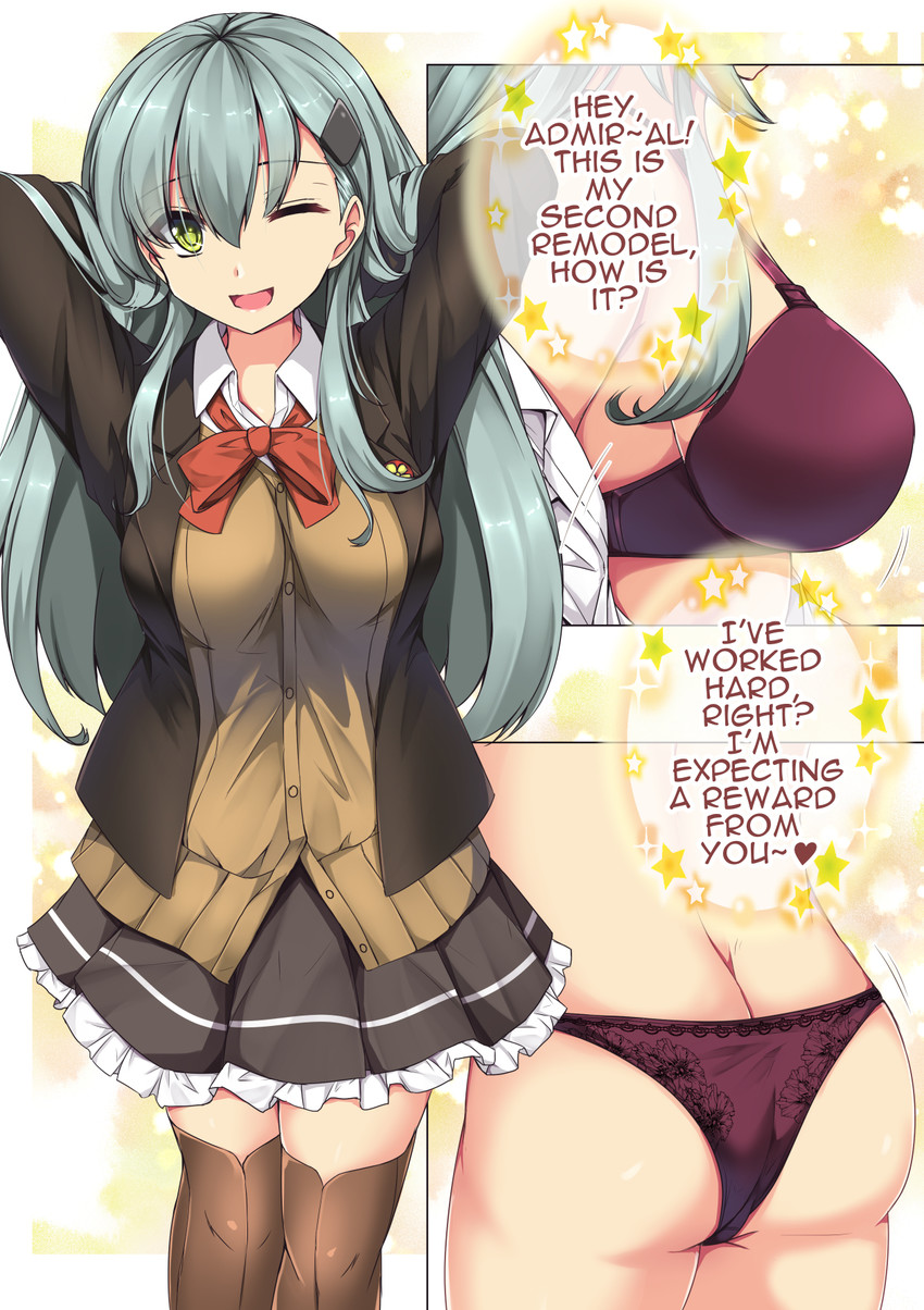 suzuya and suzuya kai ni (kantai collection) drawn by sheita