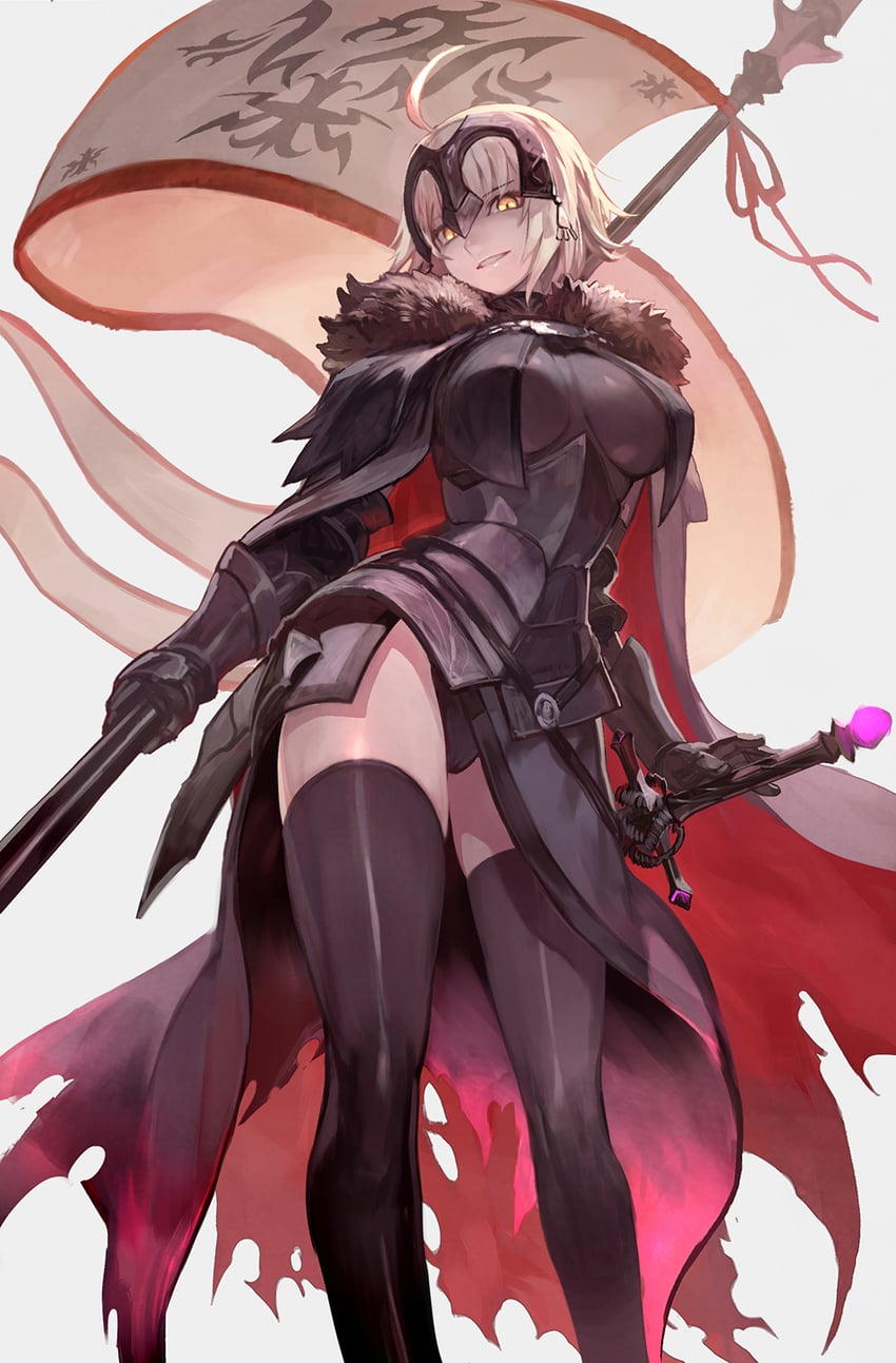jeanne d'arc alter (fate and 1 more) drawn by lack