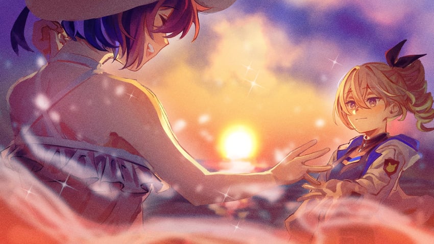 bronya zaychik and seele vollerei (honkai and 1 more) drawn by elan_ouo