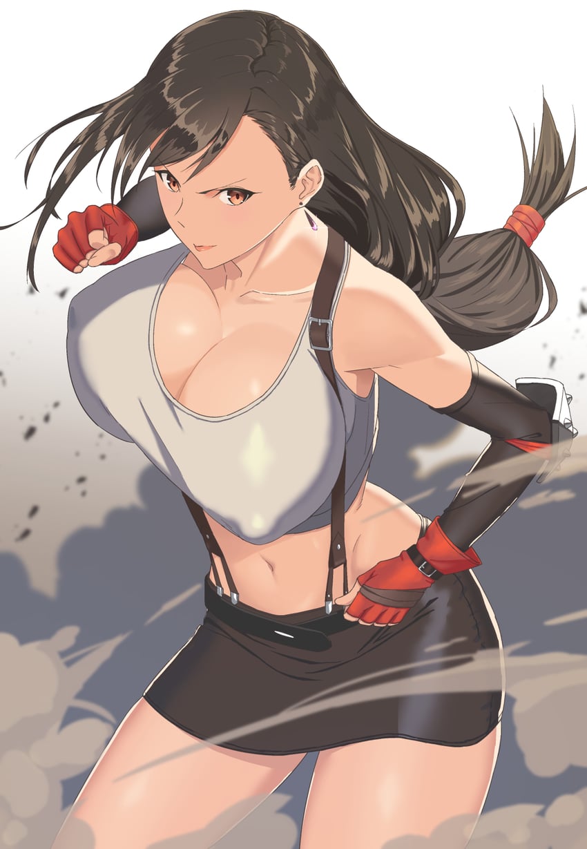 tifa lockhart (final fantasy and 1 more) drawn by a_domo