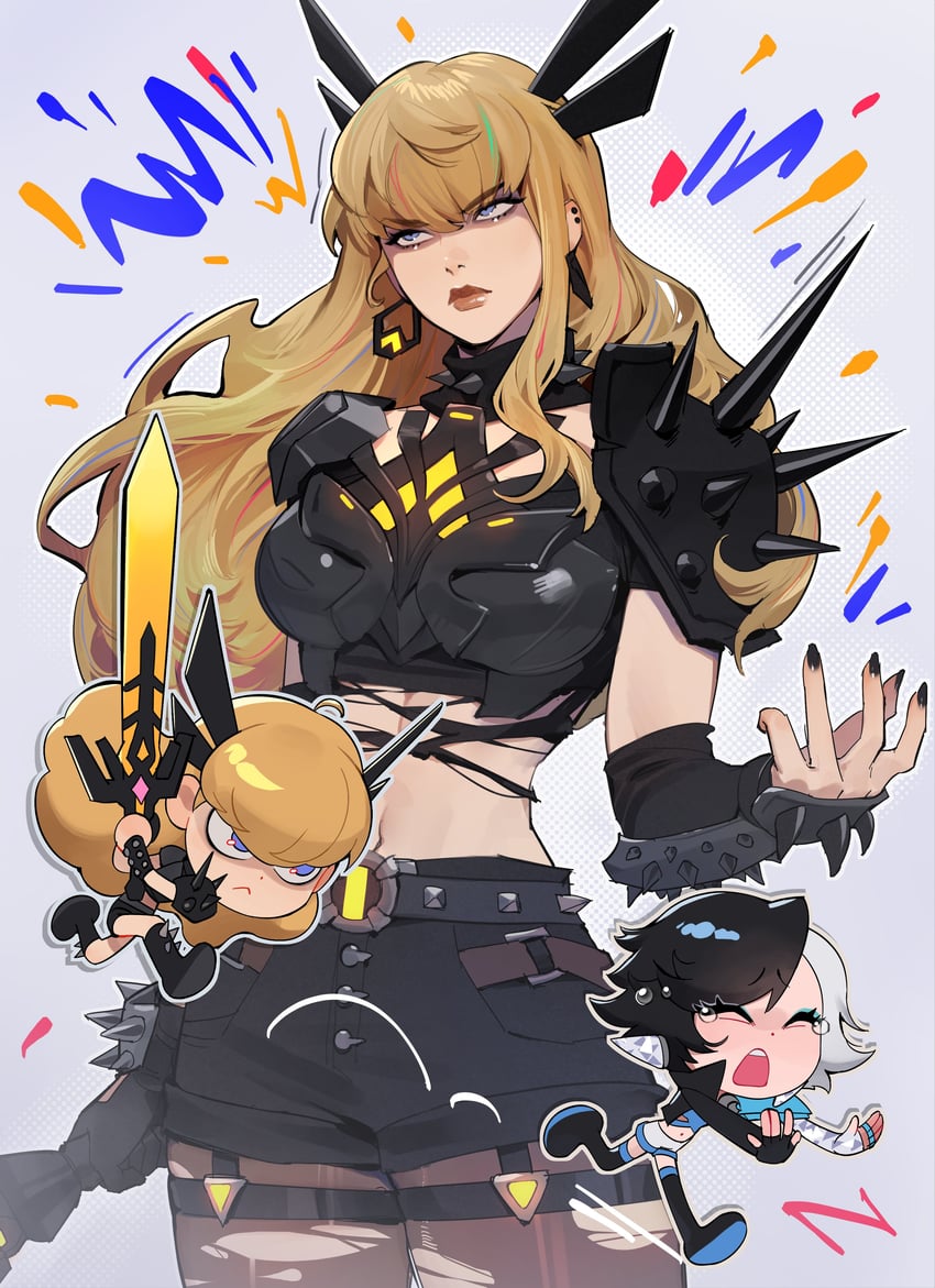 magik and luna snow (marvel and 2 more) drawn by lavelis