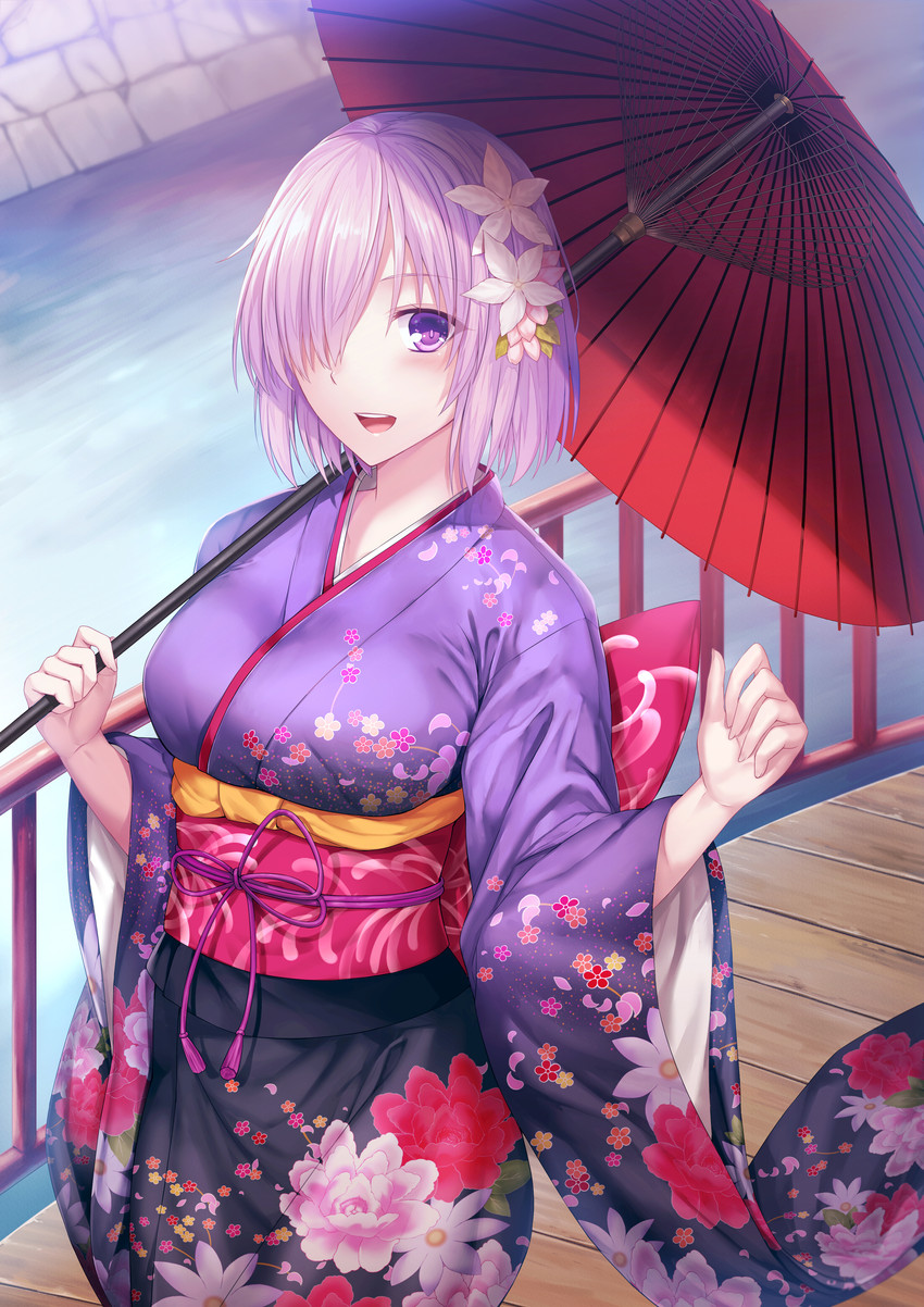 mash kyrielight (fate and 1 more) drawn by luzi