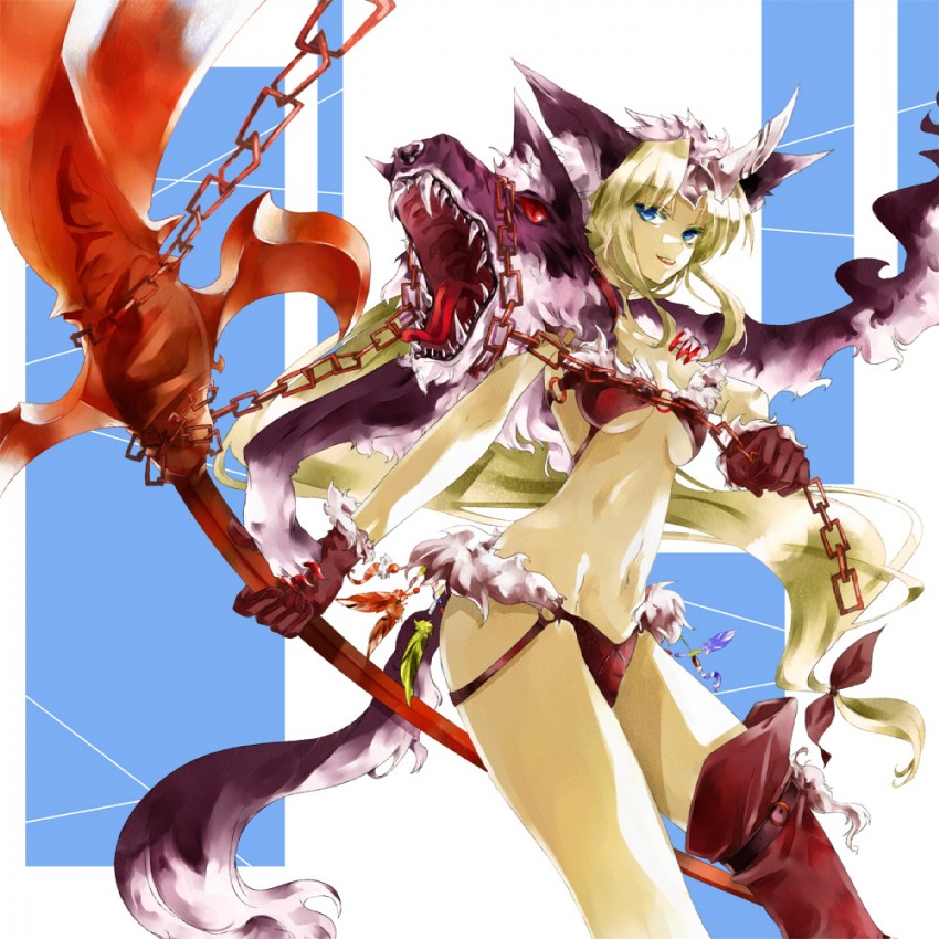 riesz and fenrir knight (seiken densetsu and 1 more) drawn by tsurukame