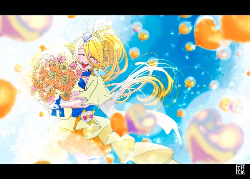 kagayaki homare and cure etoile (precure and 1 more) drawn by aoi_tete
