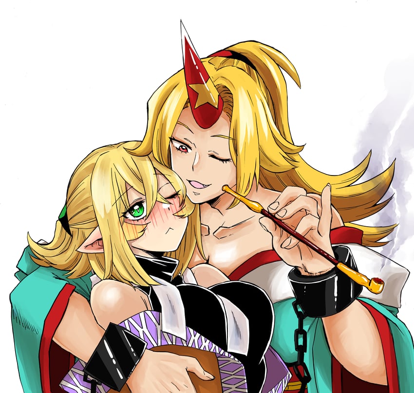 mizuhashi parsee and hoshiguma yuugi (touhou) drawn by matsuri_kyuuta