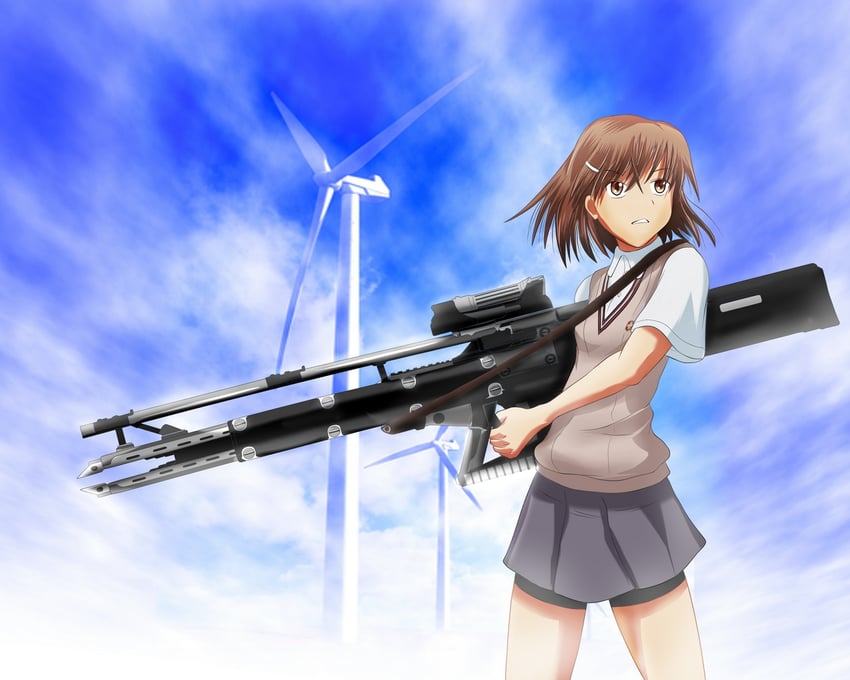 misaka mikoto (toaru majutsu no index and 1 more) drawn by hadant