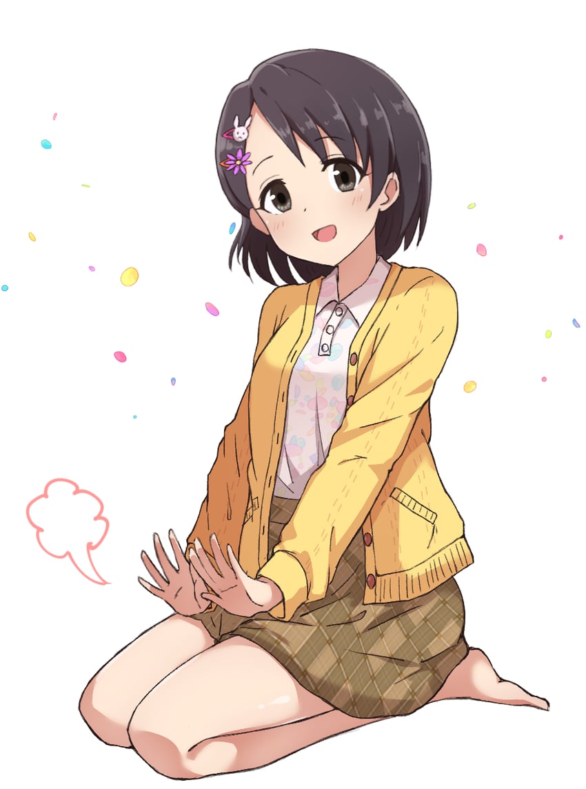sasaki chie (idolmaster and 2 more) drawn by ikkun_(bongol19191)