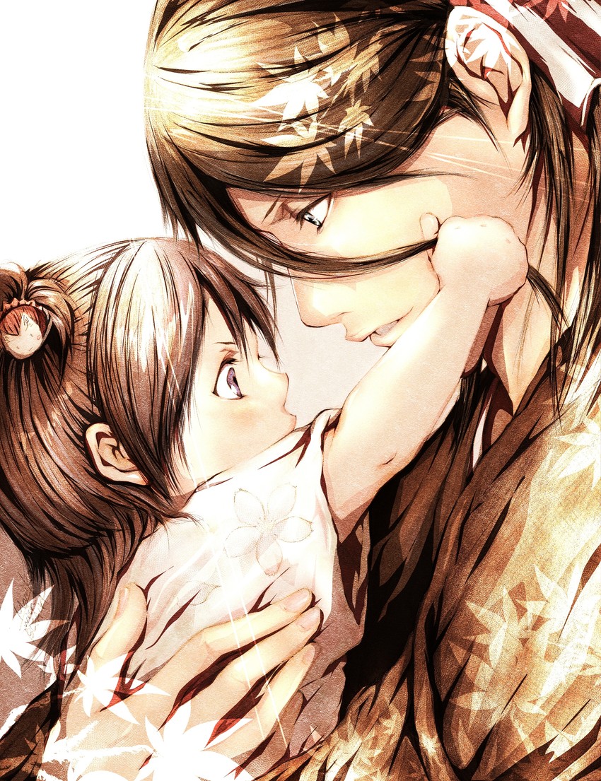 kuchiki byakuya and kuchiki soujun (bleach) drawn by akira-mekiok