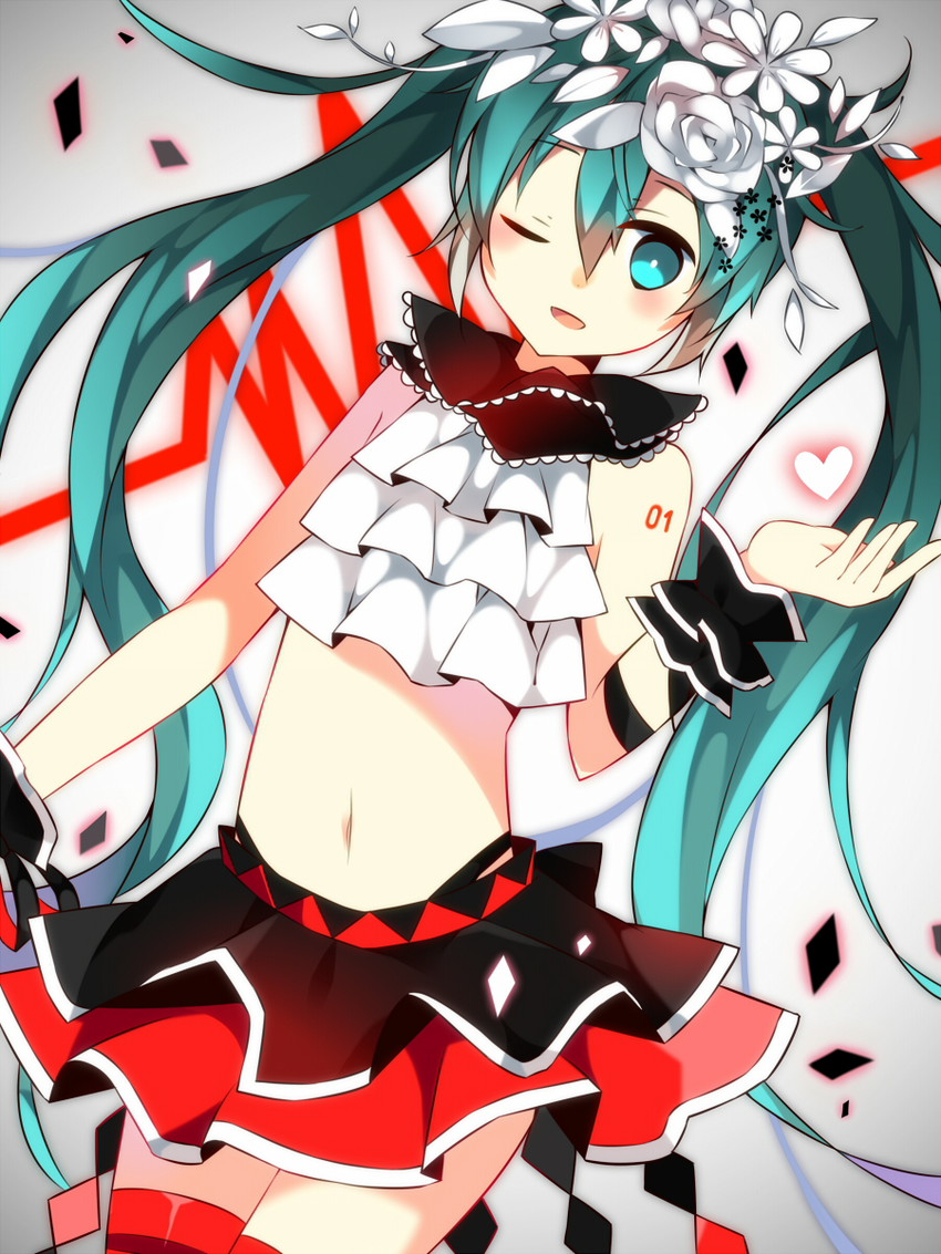 hatsune miku (vocaloid and 3 more) drawn by hatoichi_reno