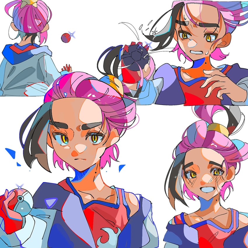 kieran (pokemon and 1 more) drawn by hami_(3hm6gebdf619771)