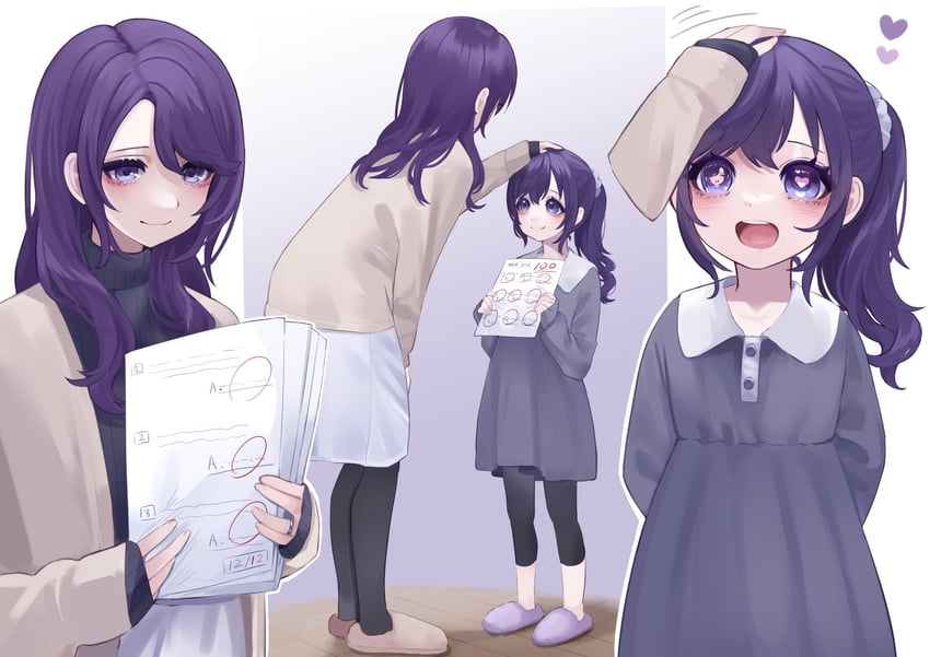 asahina mafuyu and asahina mafuyu's mother (project sekai) drawn by jishou_210