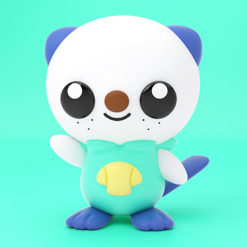 oshawott (pokemon) drawn by puffcakerosie