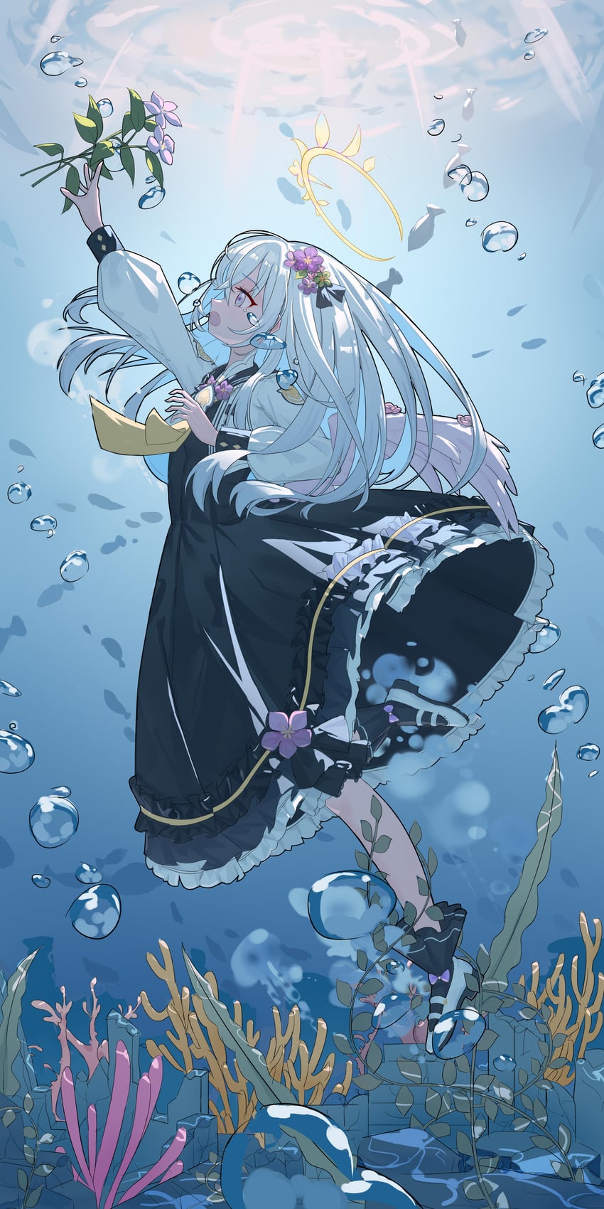 azusa (blue archive) drawn by kulomi
