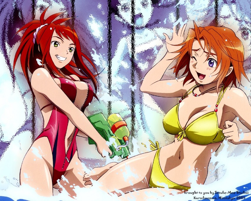 tokiha mai, minagi mikoto, and sugiura midori (my-hime)