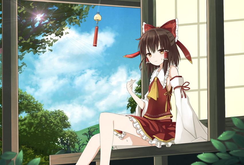 hakurei reimu (touhou) drawn by kotori_(kotorikotori0206)