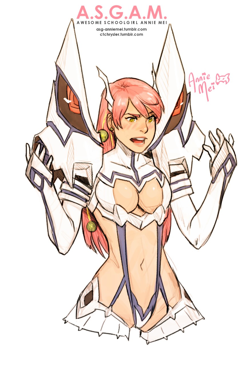 kiryuuin satsuki, junketsu, and annie mei (kill la kill and 1 more) drawn by caleb_thomas