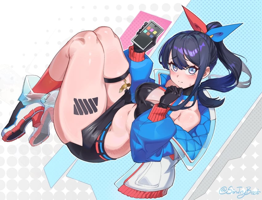 takarada rikka (gridman universe and 1 more) drawn by sin_(sintrybest)