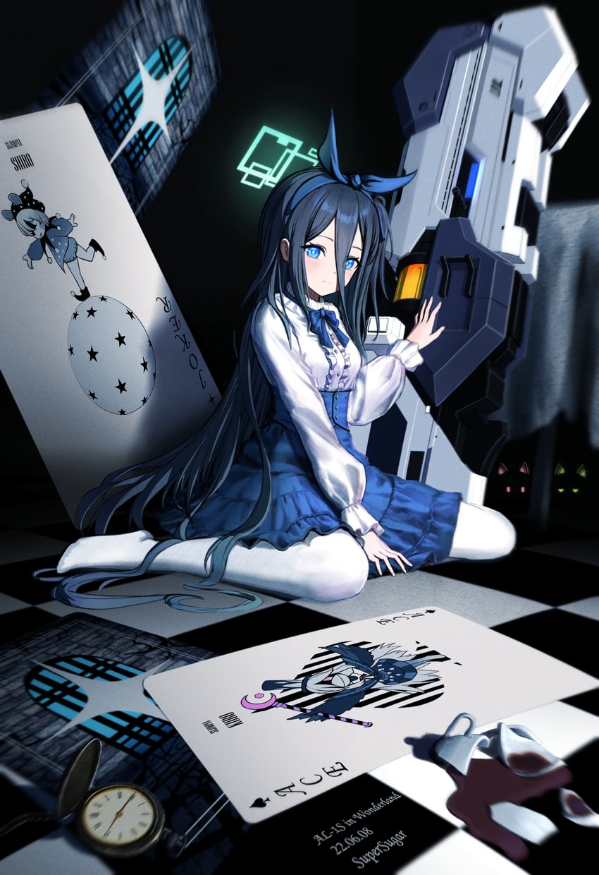 aris, momoi, midori, alice, kuro, and 1 more (blue archive and 1 more) drawn by supersugar