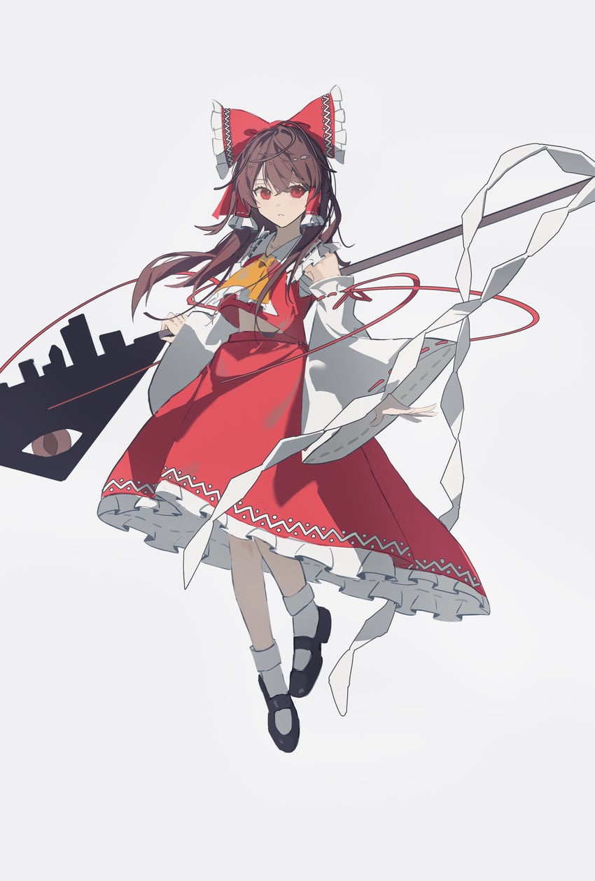 hakurei reimu (touhou and 1 more) drawn by li_meng_shan