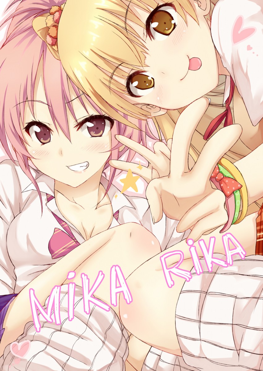 jougasaki mika and jougasaki rika (idolmaster and 1 more) drawn by nakatama_kyou