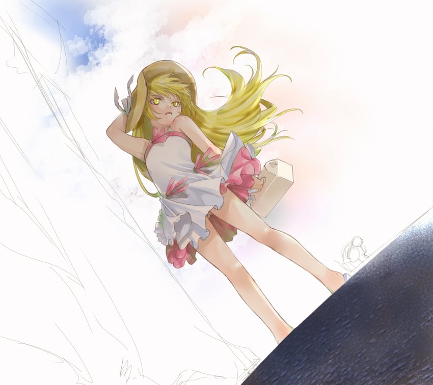 oshino shinobu (monogatari and 1 more) drawn by nasuo224