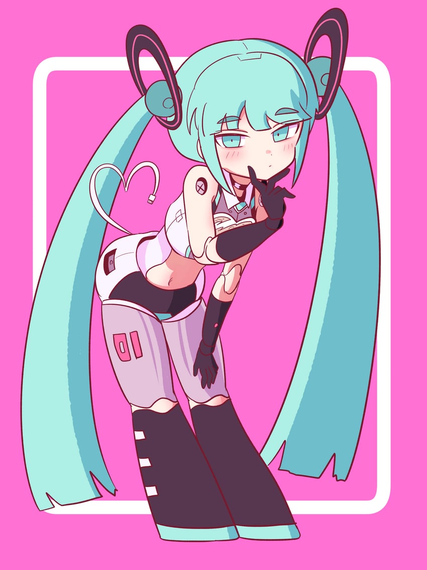 hatsune miku (original and 1 more) drawn by yabunoki