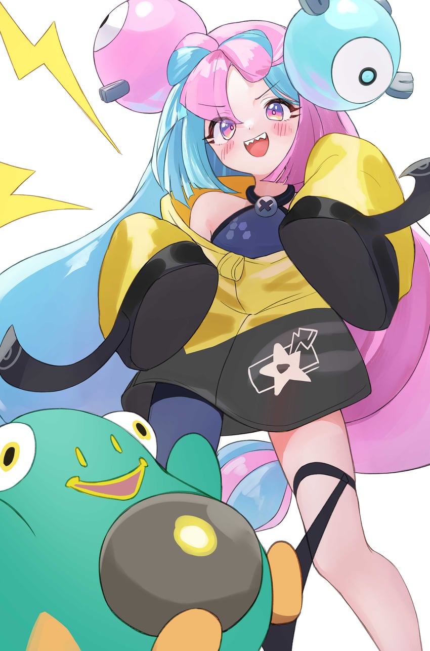 iono, magnemite, and bellibolt (pokemon and 1 more) drawn by higashigure