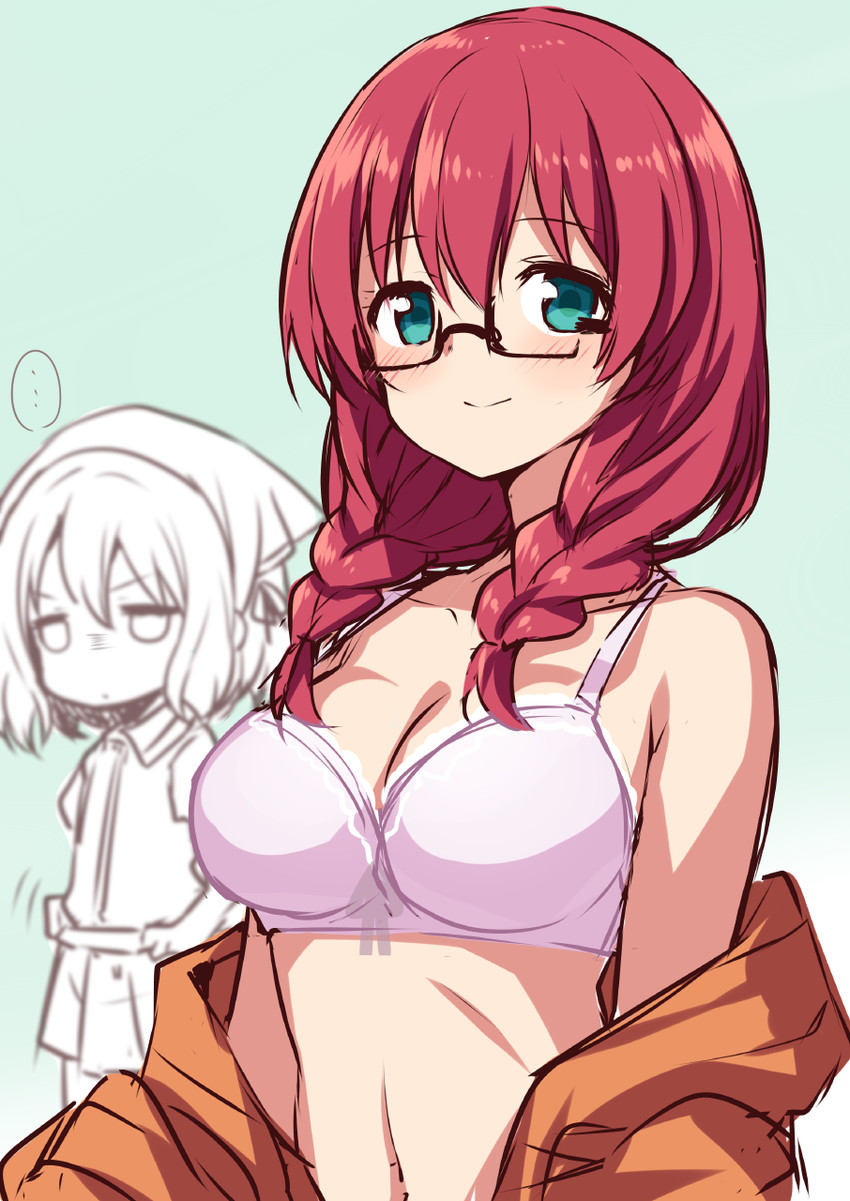 hoshikawa mafuyu and amano miu (blend s) drawn by hiraga_matsuri